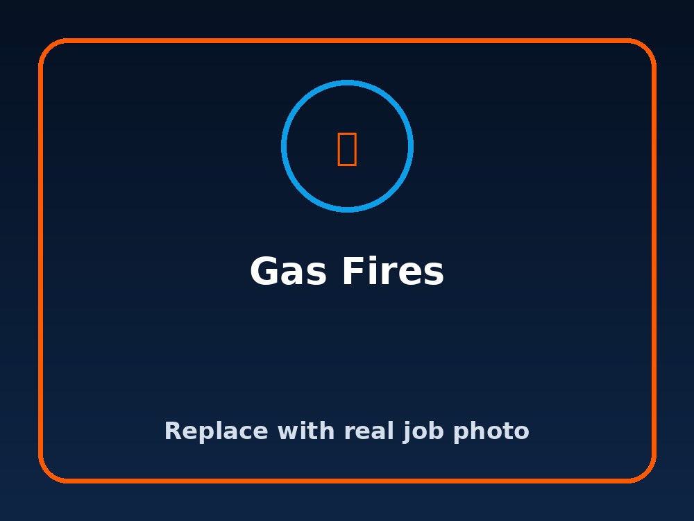 Gas fire service by APEX Heat & Plumbing