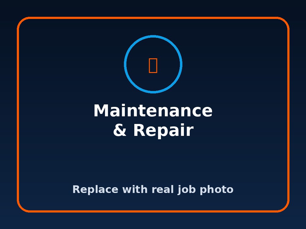 Maintenance and repair work by APEX Heat & Plumbing