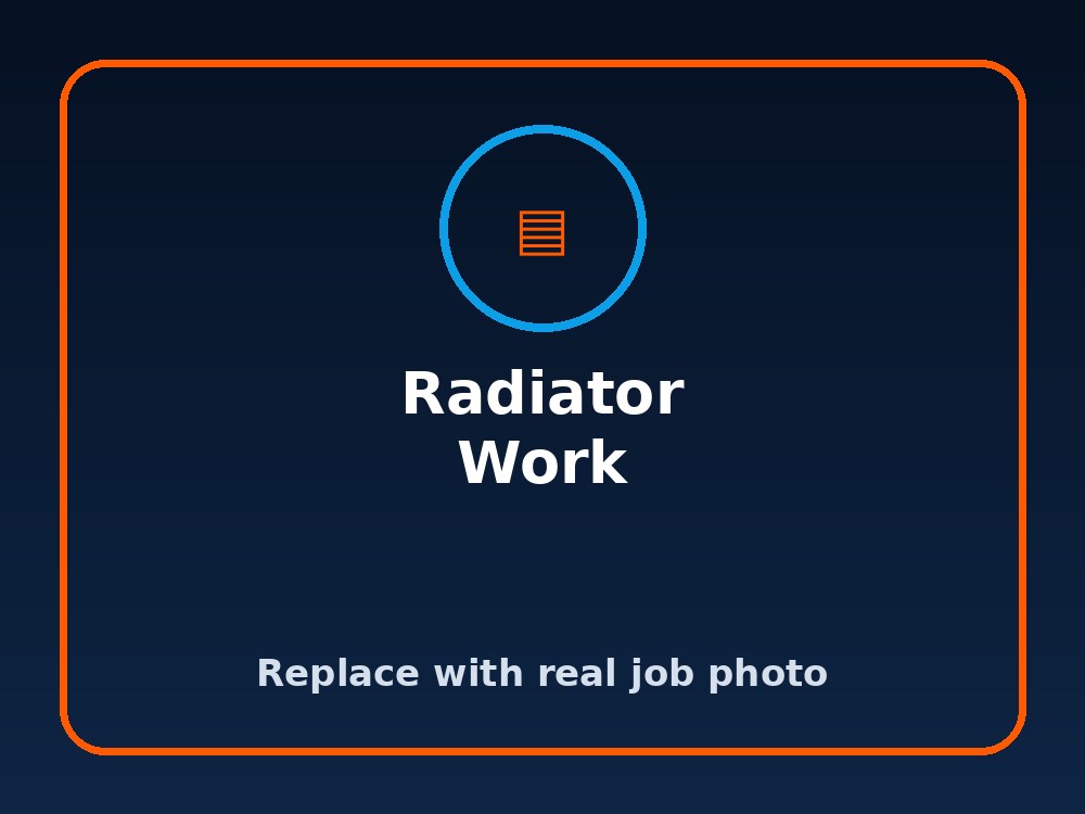 Radiator work by APEX Heat & Plumbing